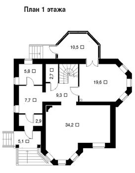 Проект дома из блоков 1548