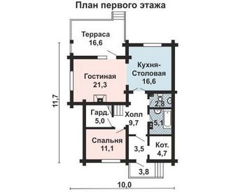 Проект деревянного дома 10-2123-2