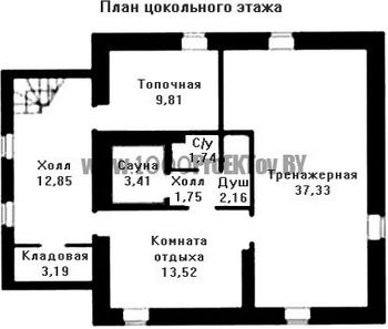 Проект дома из блоков 1508