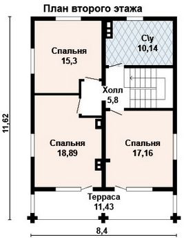 Проект деревянного дома 10-2126