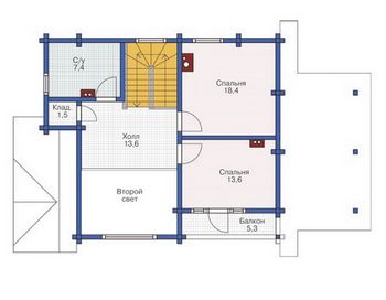 Проект деревянного дома 1021