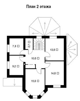 Проект дома из блоков 1548