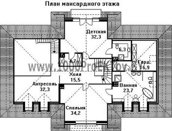 Проект дома из блоков 1237