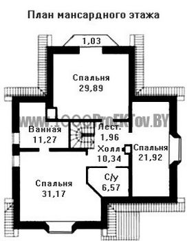Проект дома из блоков 1507
