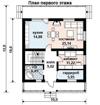 Проект дома из блоков 10-2030