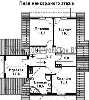 Проект дома из блоков 1385