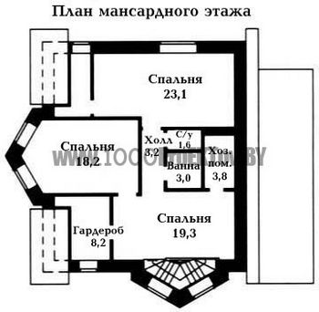 Проект дома из блоков 1521