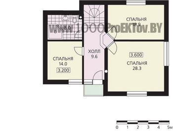 Проект дома из блоков 1114