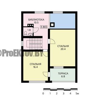 Проект деревянного дома 1053