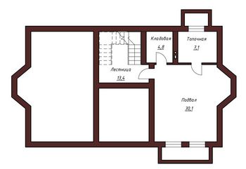 Проект дома из блоков 1305