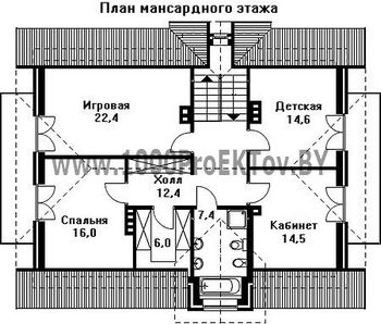 Проект дома из блоков 1313