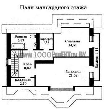 Проект дома из блоков 1495