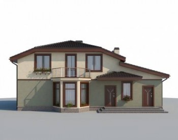 Проект дома из блоков 10-2167