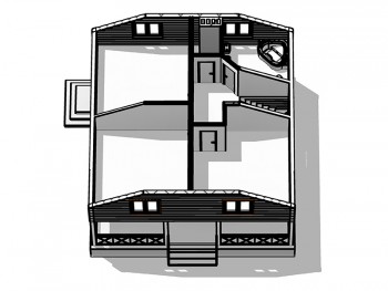 Проект каркасного дома 2-18