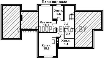 Проект дома из блоков 1206