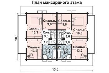 Проект деревянного дома 10-543-3