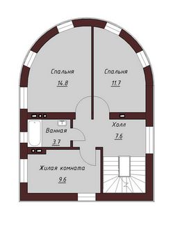 Проект каменного дома 1618