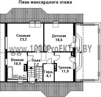 Проект дома из блоков 1395