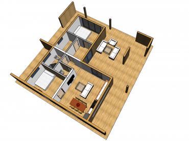Проект каркасного дома 2-10-1