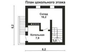 Проект дома из блоков 10-2158