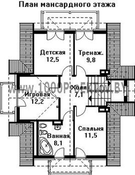 Проект дома из блоков 1488