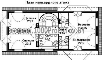 Проект дома из блоков 1163