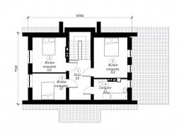Проект дома из блоков м23