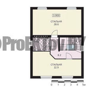 Проект дома из блоков 1115