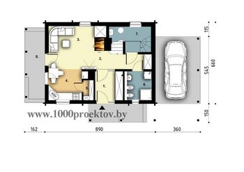 Проект деревянного дома 1598