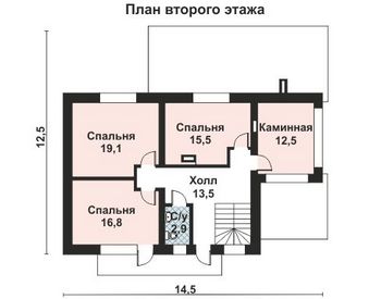 Проект дома из блоков 10-2160
