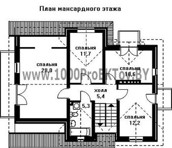 Проект дома из блоков 1338