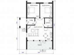 Проект каркасного дома 2-30-6