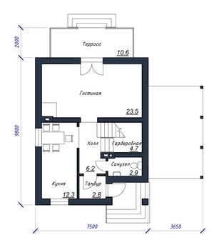 Проект каменного дома 1575