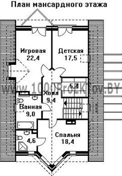 Проект дома из блоков 1451