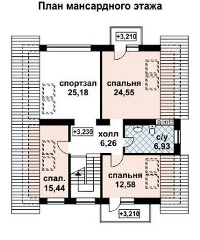 Проект дома из блоков 10-2060