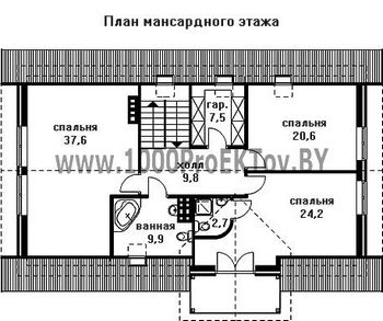Проект дома из блоков 1357