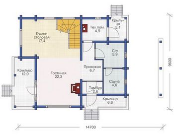 Проект деревянного дома 1021