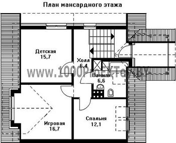 Проект дома из блоков 1450