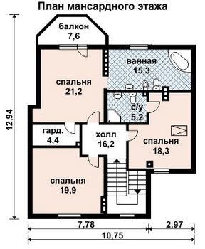 Проект деревянного дома 10-2092