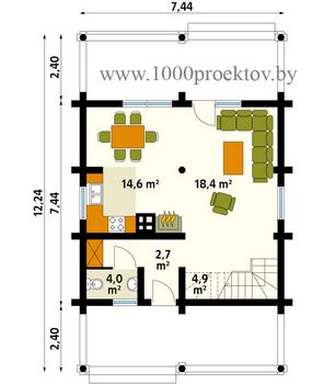 Проект деревянного дома 1609