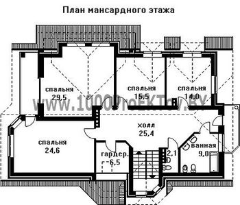 Проект дома из блоков 1356
