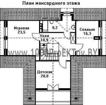 Проект дома из блоков 1217