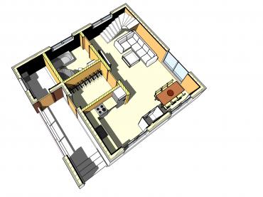 Проект каркасного дома 2-50-1
