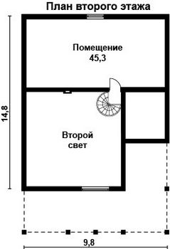 Проект деревянного дома 10-2111