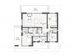 Проект дома из блоков м51