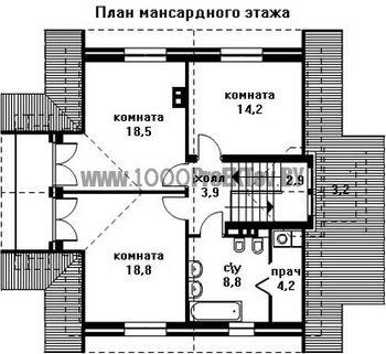 Проект дома из блоков 1531