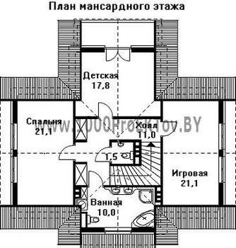 Проект дома из блоков 1439