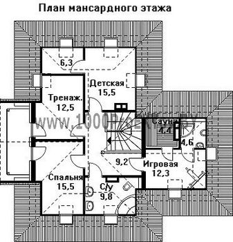 Проект дома из блоков 1423