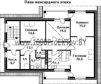 Проект дома из блоков 1144