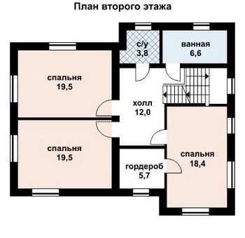 Проект дома из блоков 10-2069